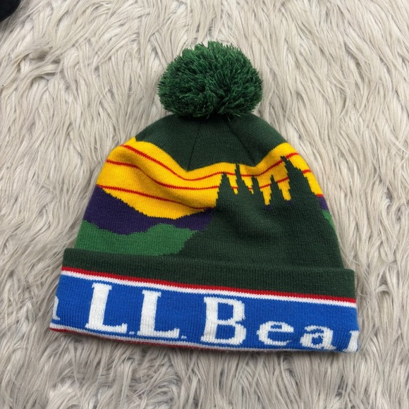 L.L. Bean Other - L.L. Bean Unisex Adult Landscape Logo Knit Beanie Bauble Gorpcore Hiking
